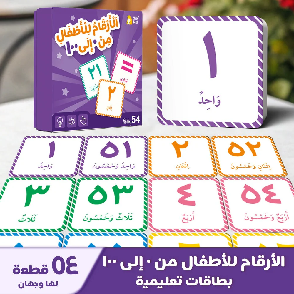 أرقام بطاقات فلاش -العربية
